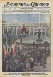 Der Gruß von Foggia beim ersten Strahl des Apulischen Aquädukts